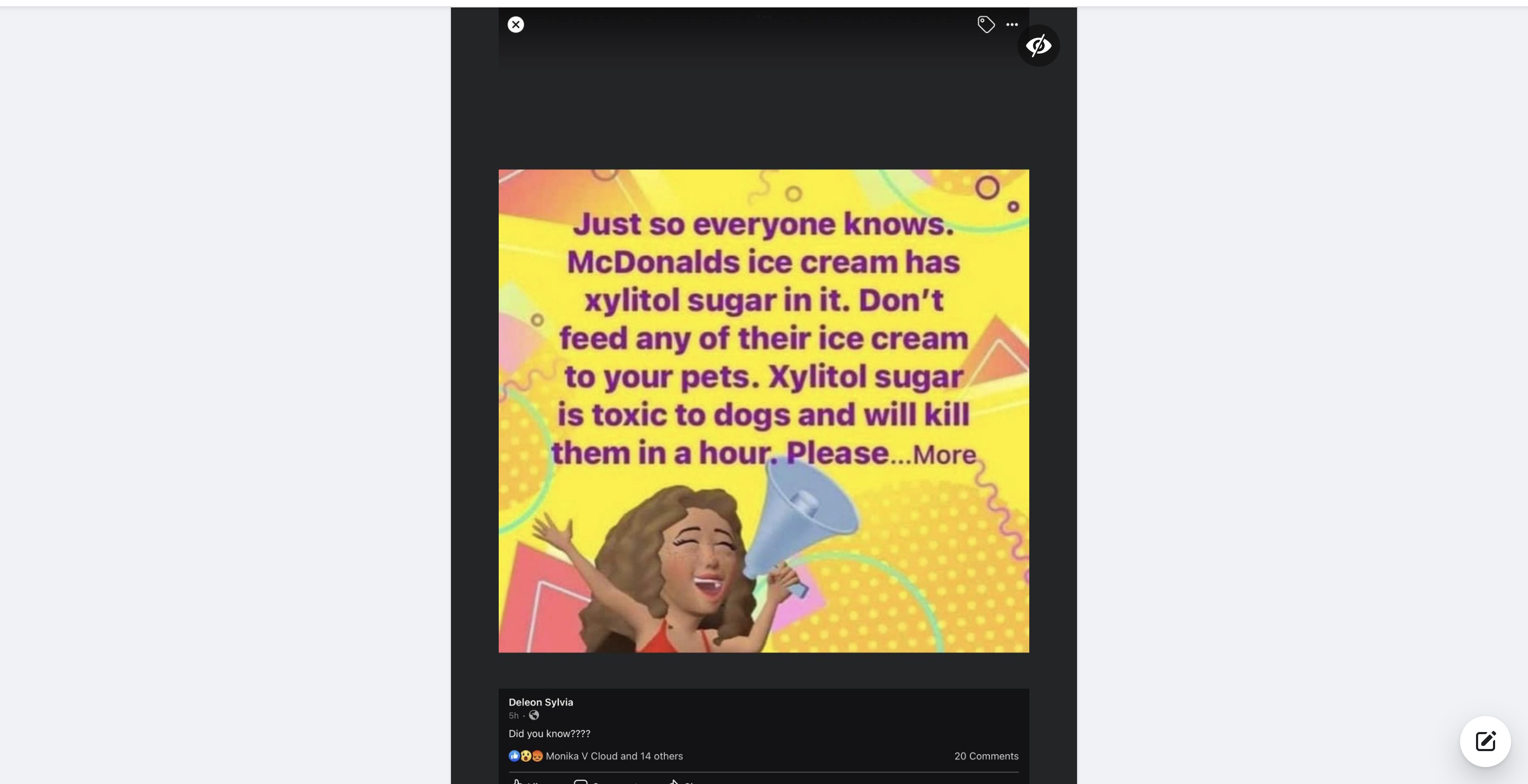 Fact Check Xylitol Is NOT An Ingredient Found In McDonald's Ice Cream But Xylitol IS Harmful